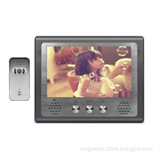 High resolution (1024*600) video door bell intercom for villa
